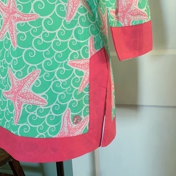 NWOT Simply Southern Notch Neck Starfish Print Tunic - Picture 10 of 12